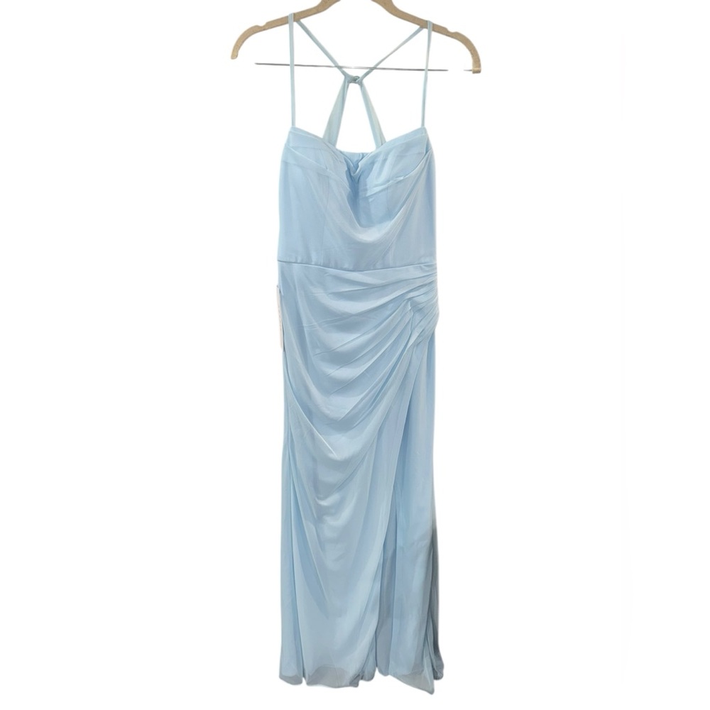 Azazie Kalea Sky Blue Gown